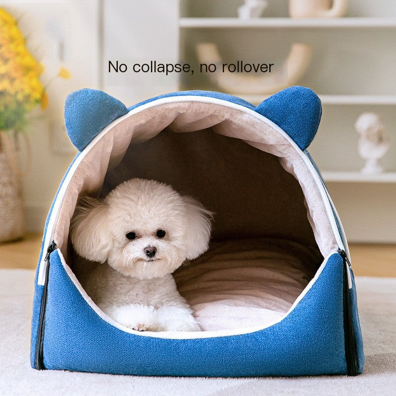 Removable Washable Enclosed Dog Kennel for Winter