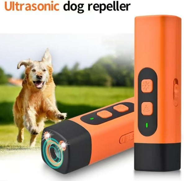 Ultrasonic Dog Repeller with LED Flashlight