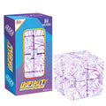 Infinitycube Fidget Toy Unique Tie-Dye Infinitycube for Kids and Adults Fidget Toy Relaxing Hand-Held Fidget Toy for Stress Relieve and Anxiety Relief (Pink)