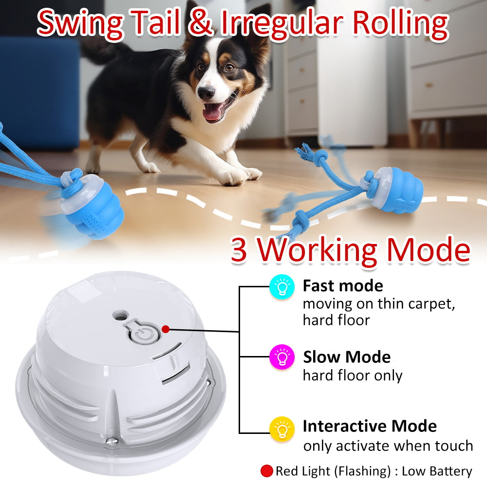 Interactive Electric Dog Toy Ball – Sapphire Blue
