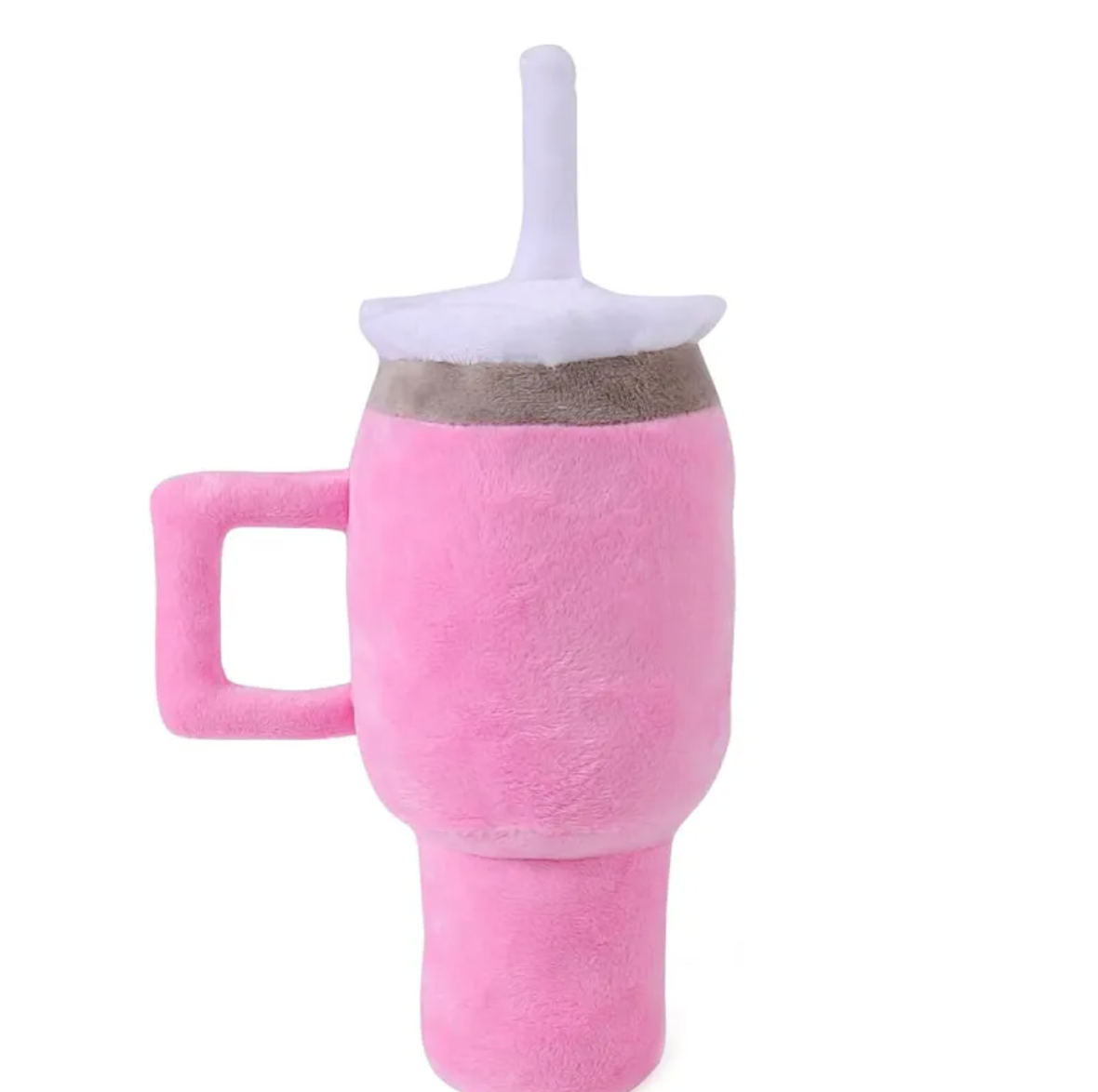 Plush Dog Toy with Handle Cup