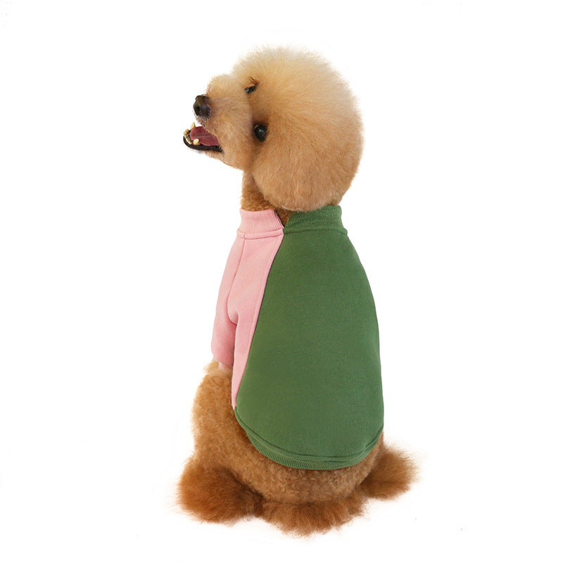 Soft Touch Fleece Pet Sweater with Contrast Stitching