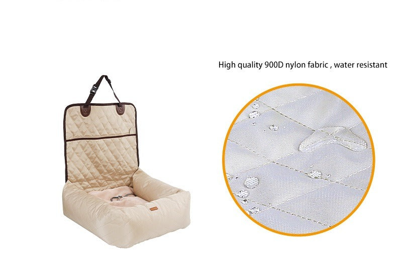 2-in-1 Foldable Dog Car Seat and Pet Bed