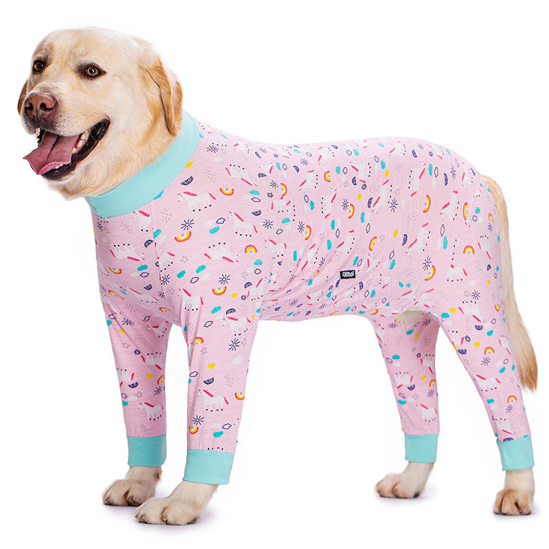 Golden Labrador Dog Hair Removal Joint Protection Suit