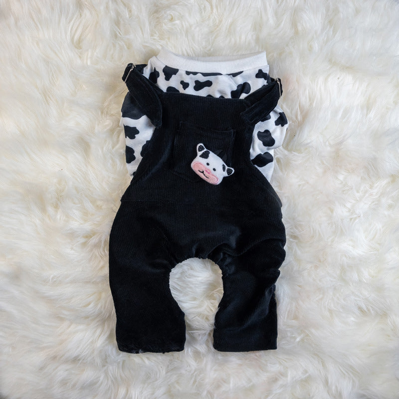 Two-Piece Warm Dog Clothes for Autumn and Winter