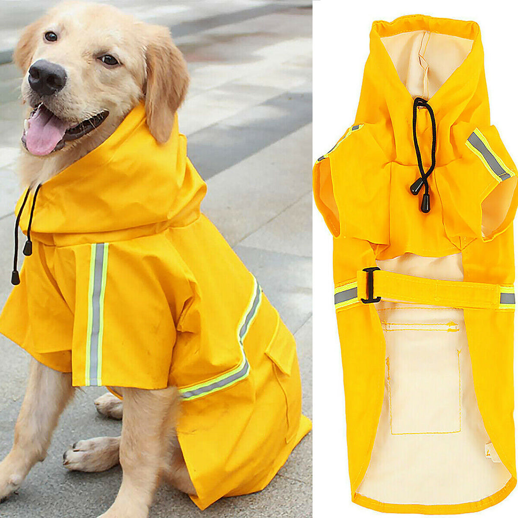 Waterproof Reflective Dog Raincoat with Hood
