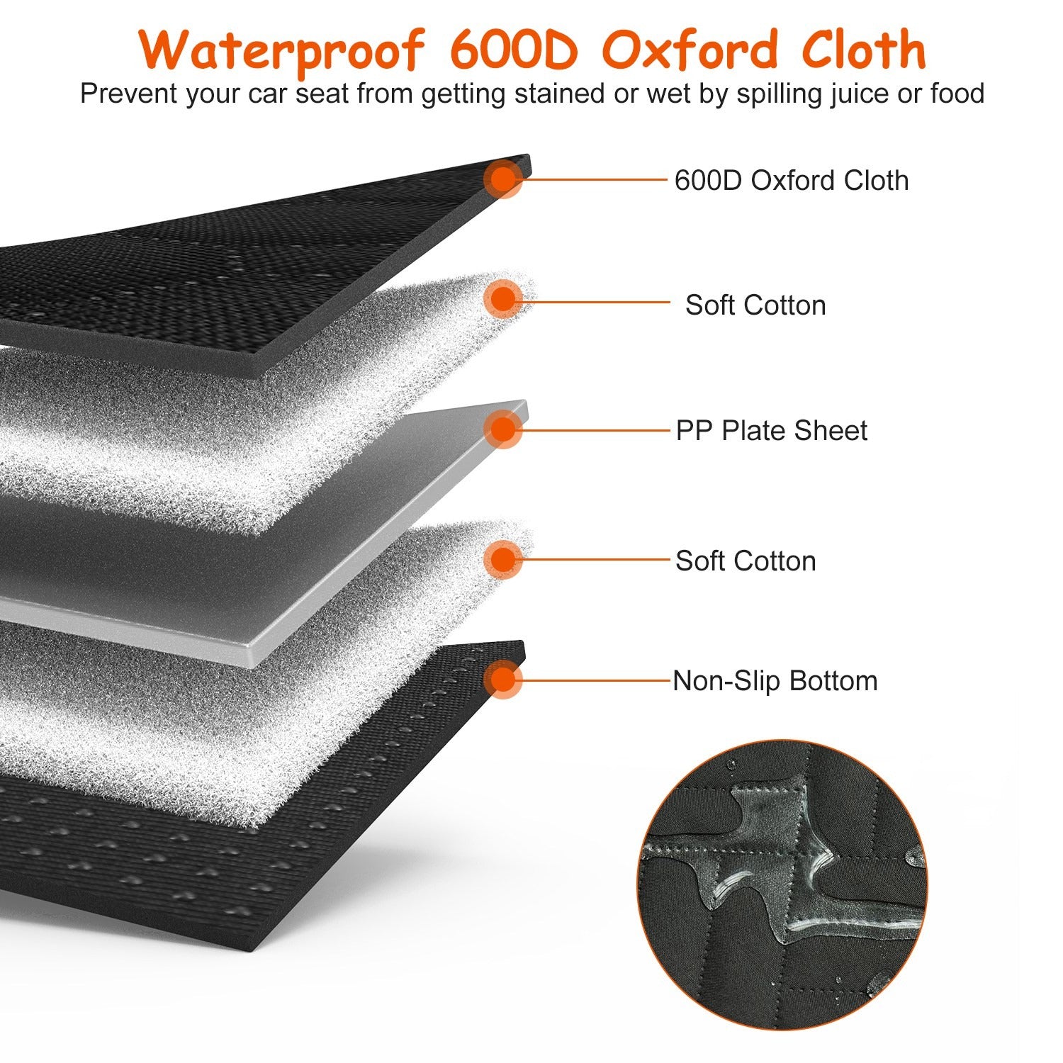 Waterproof Dog Car Back Seat Cover