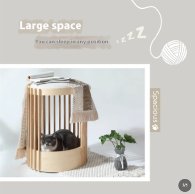 Solid Wood Cat Climbing Tower