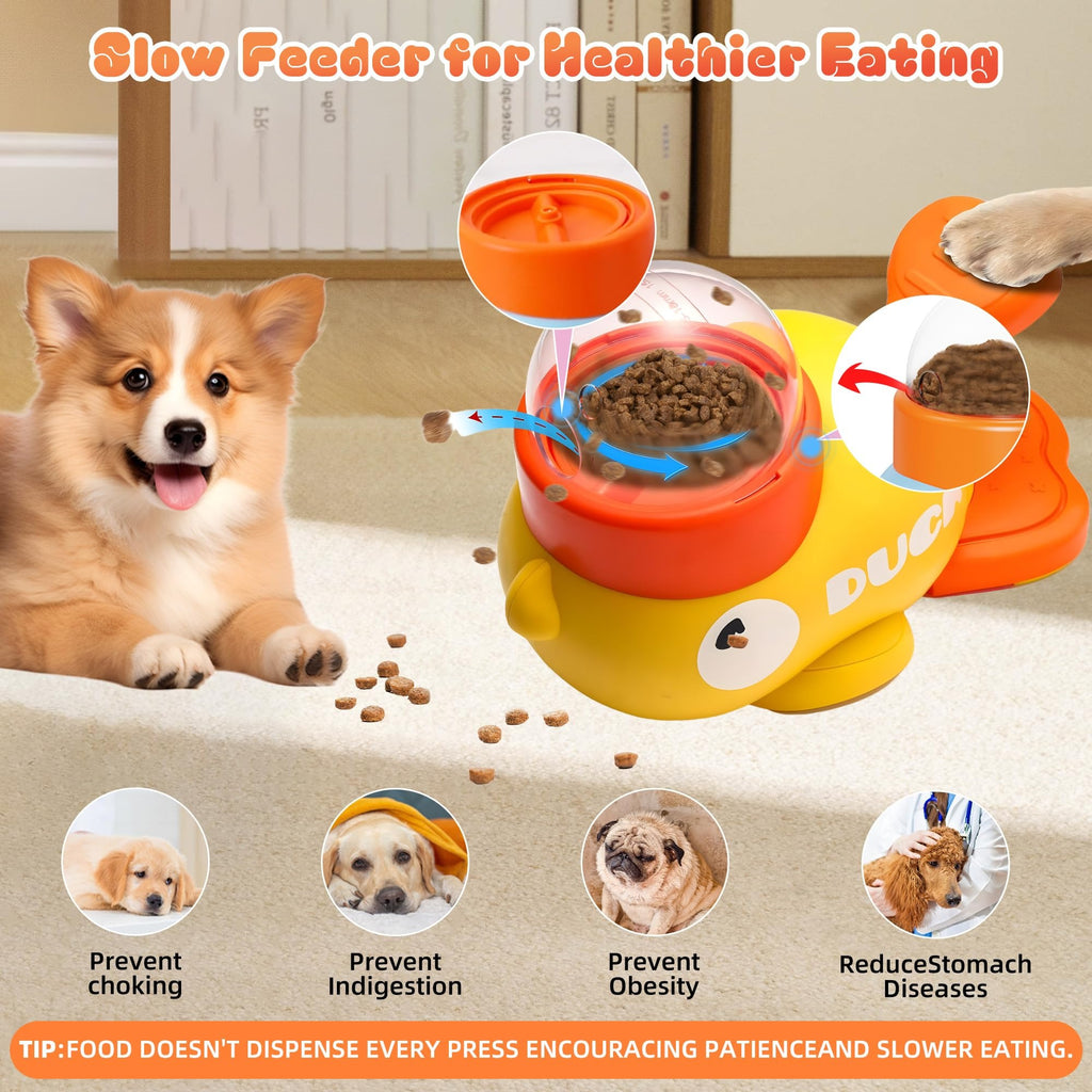 Duck Shape Interactive Dog Treat Dispenser