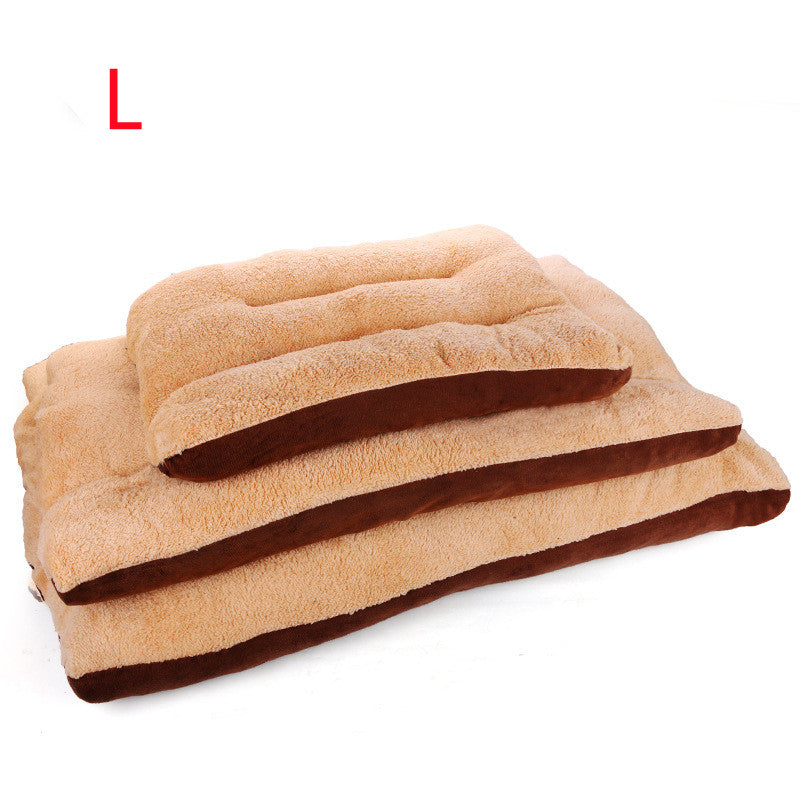 Removable & Washable Square Lamb Velvet Pet Mat